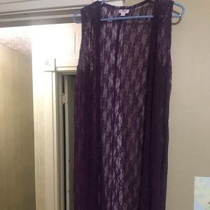 LulaRoe Joy sleeveless cover up